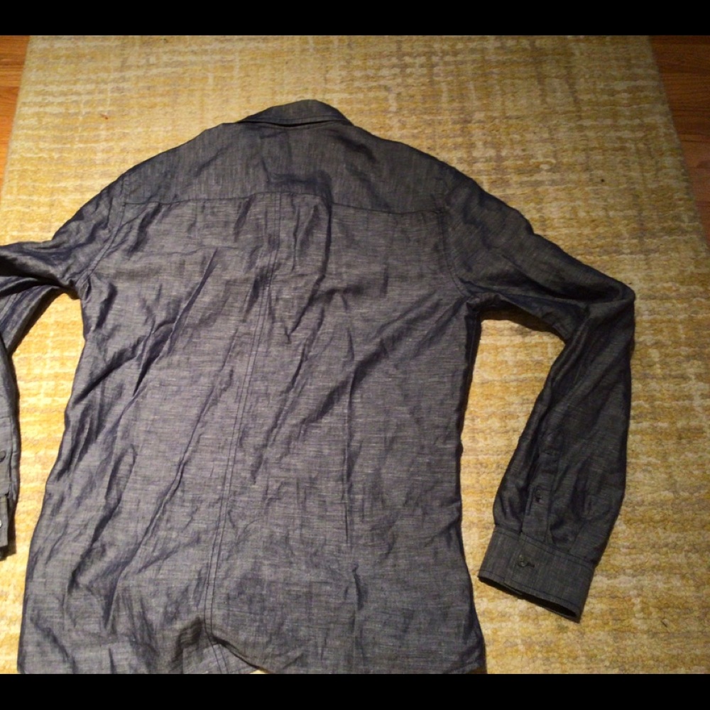 Armani Button Down, Blue Grey, Regular - image 4